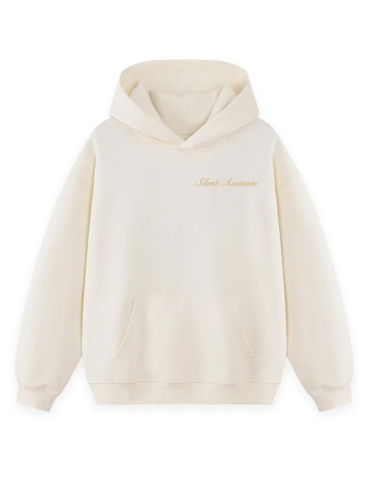 Cream Long-Sleeve Silent Assassin Hoodie